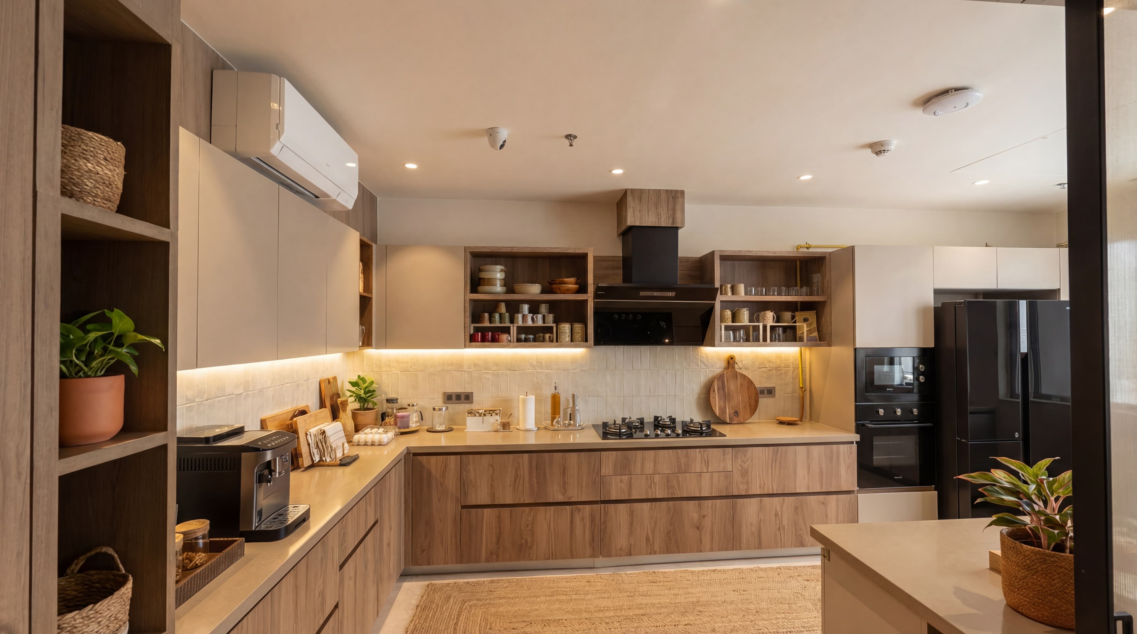 Dining Room after AI virtual staging — European Modern style