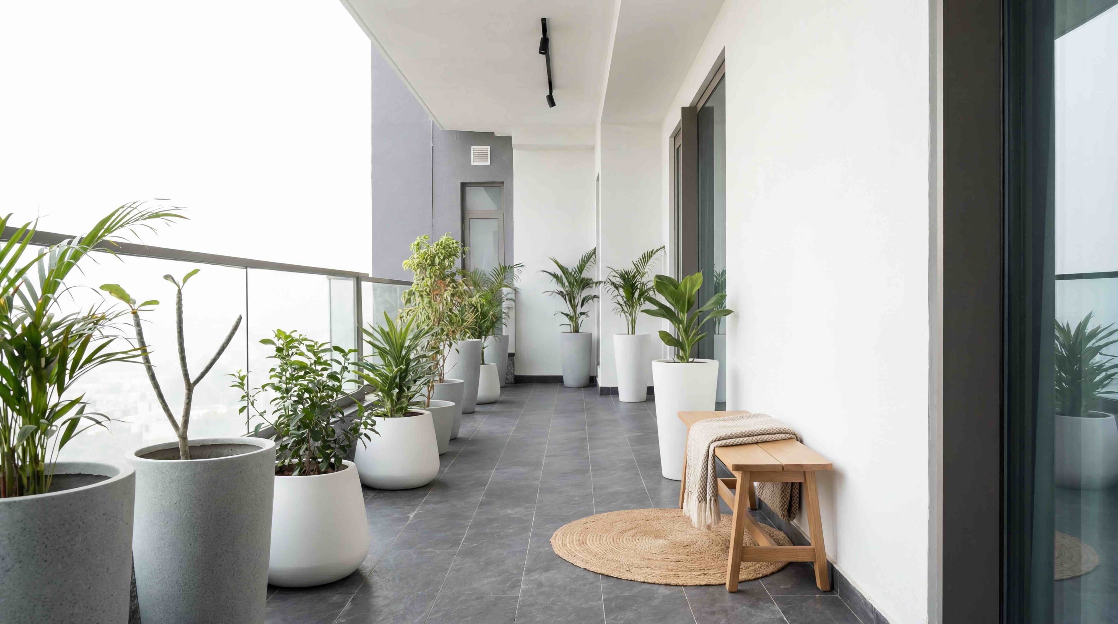 Living Room after AI virtual staging — Japandi style