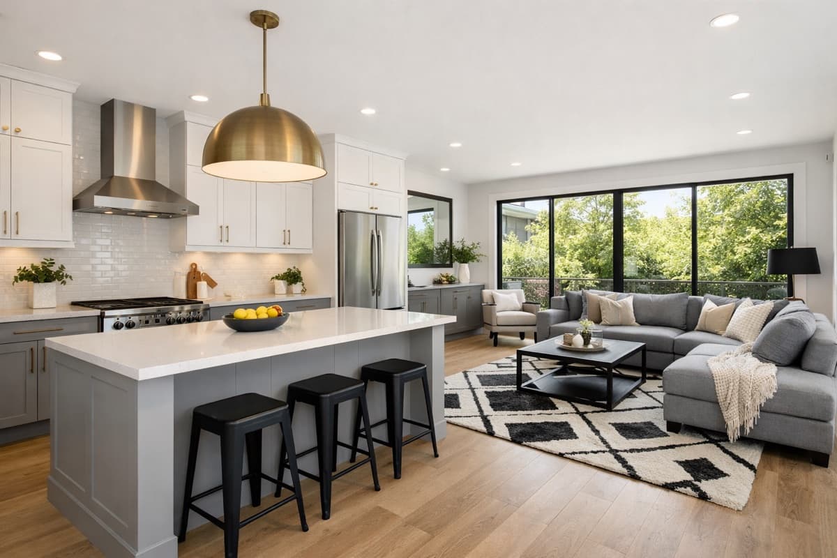 Contemporary style Kitchen & Dining interior design transformation