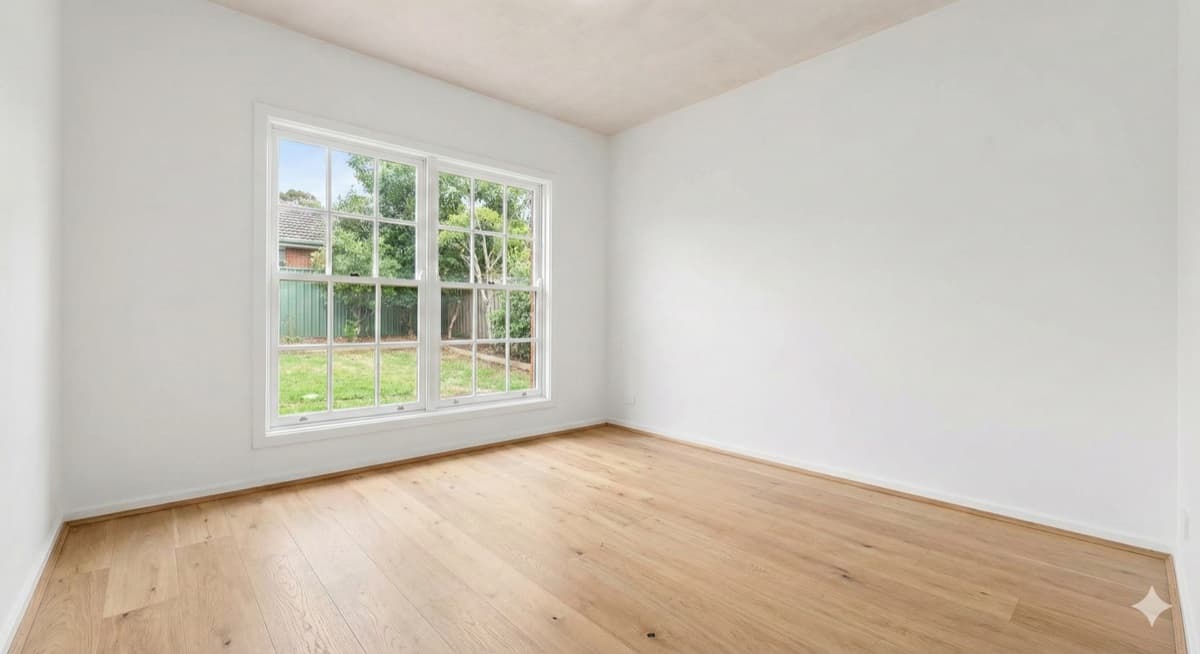 Room before Virtual Staging style AI transformation