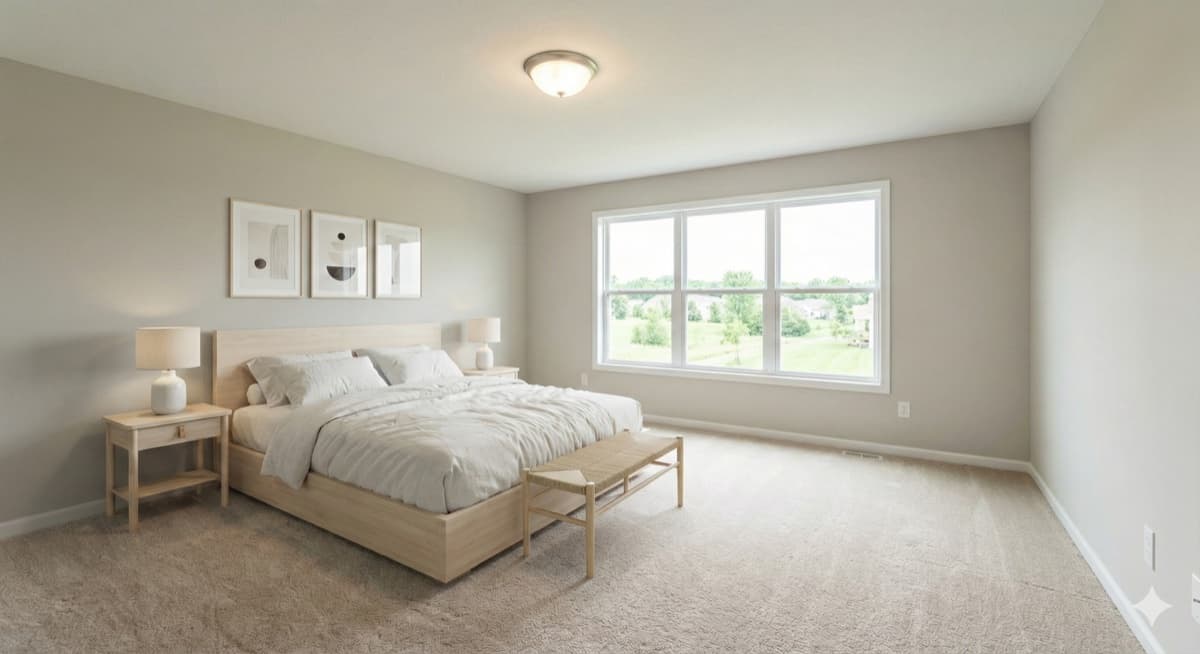 Room after Virtual Staging style AI transformation